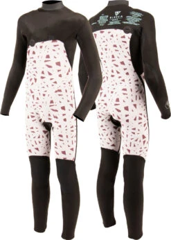 Vissla High Seas Boys Fire 3-2 Full Chest Zip Wetsuit 8 Vissla High Seas Boys Fire 3-2 Full Chest Zip Wetsuit -Vissla Store BW32UHFC BLK 2