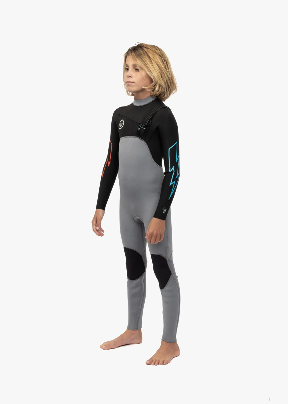 Vissla 7 Seas Boys 3-2 Bolt Full Chest Zip Wetsuit 5 Vissla 7 Seas Boys 3-2 Bolt Full Chest Zip Wetsuit - Image 3