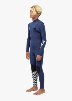 Vissla 7 Seas Boys 4-3 Full Chest Zip Wetsuit -Vissla Store BW43Y7FC NVL 8