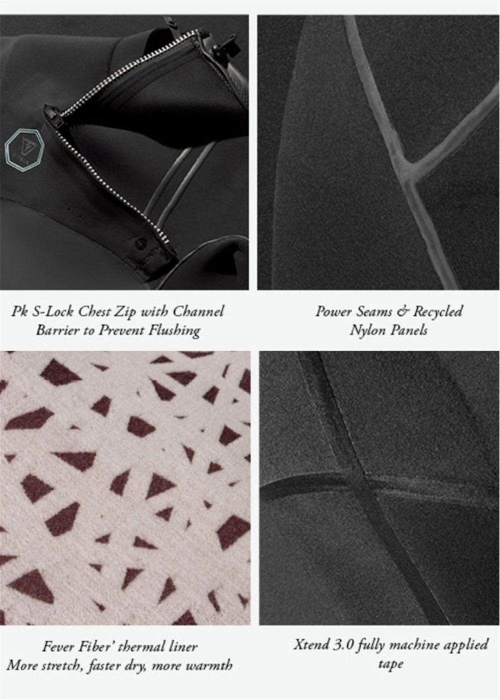 Vissla North Seas 3-2 Full Chest Zip Wetsuit 8 Vissla North Seas 3-2 Full Chest Zip Wetsuit - Image 6