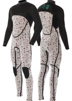 Vissla North Seas 4-3 Full Chest Zip Wetsuit -Vissla Store MW43UNFC BLK 2