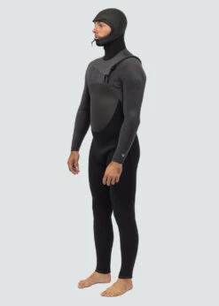 Vissla High Seas II 5-4 Full Hooded Chest Zip Wetsuit 9 Vissla High Seas II 5-4 Full Hooded Chest Zip Wetsuit -Vissla Store highseas5 4side